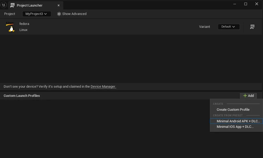 ue-project-launcher
